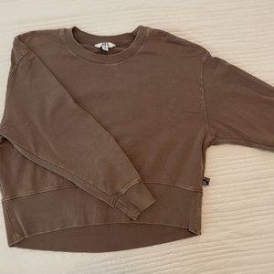 Joy Lab Purple Cropped Sweatshirt